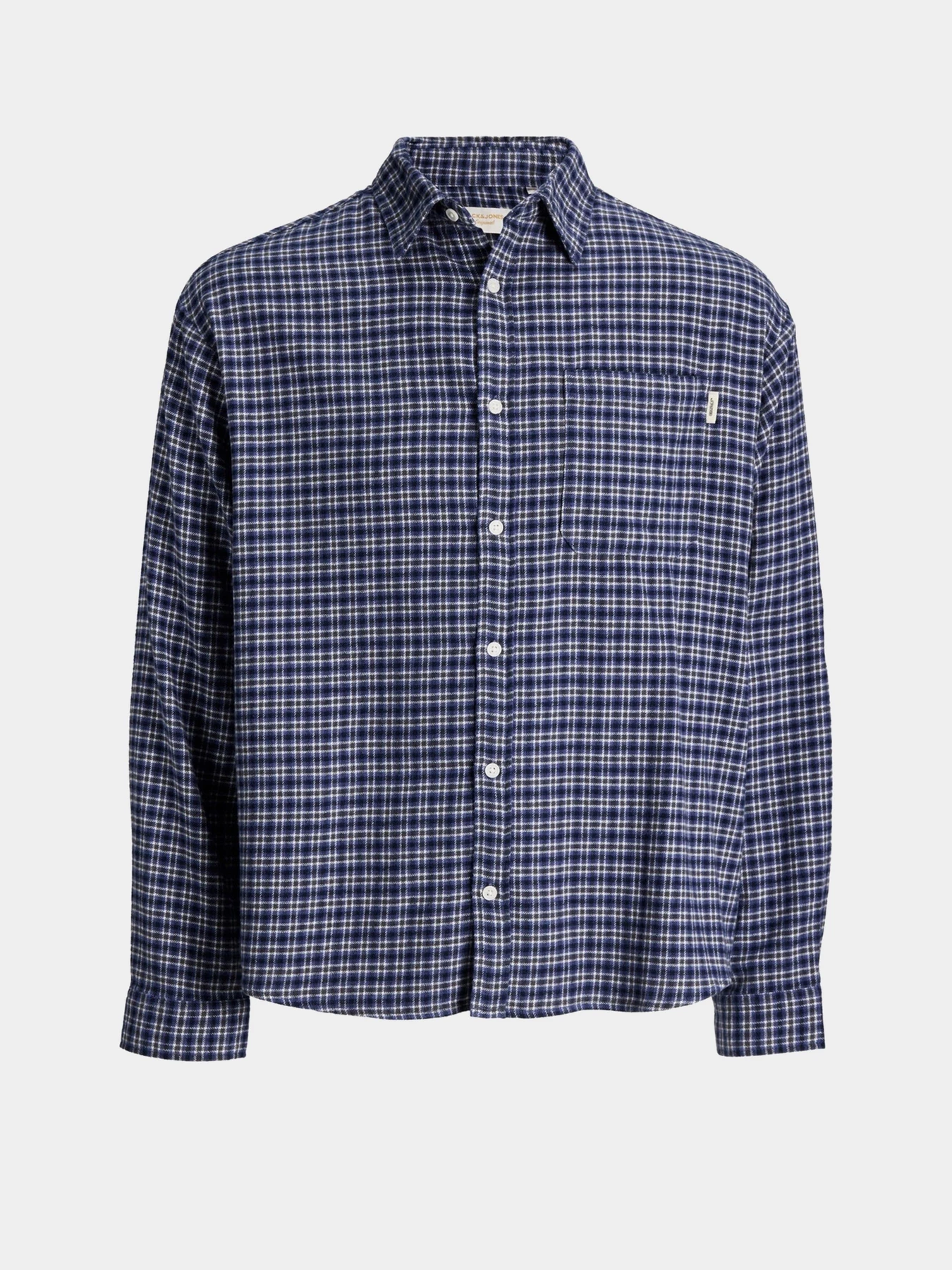 Рубашки JACK & JONES FREDERIKSBERG FLANNEL SHIRT L/ модель 12301088_Antique White CHECKS Рубашки JACK & JONES FREDERIKSBERG FLANNEL SHIRT L/ модель 12301088_Antique White CHECKS Фото