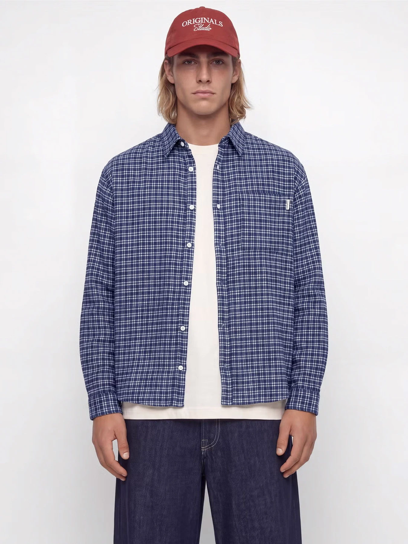 Рубашки JACK & JONES FREDERIKSBERG FLANNEL SHIRT L/ модель 12301088_Antique White CHECKS Рубашки JACK & JONES FREDERIKSBERG FLANNEL SHIRT L/ модель 12301088_Antique White CHECKS Фото
