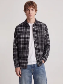 Рубашки JACK & JONES FREDERIKSBERG FLANNEL SHIRT L/ модель 12301088_Black CHECKS Фото
