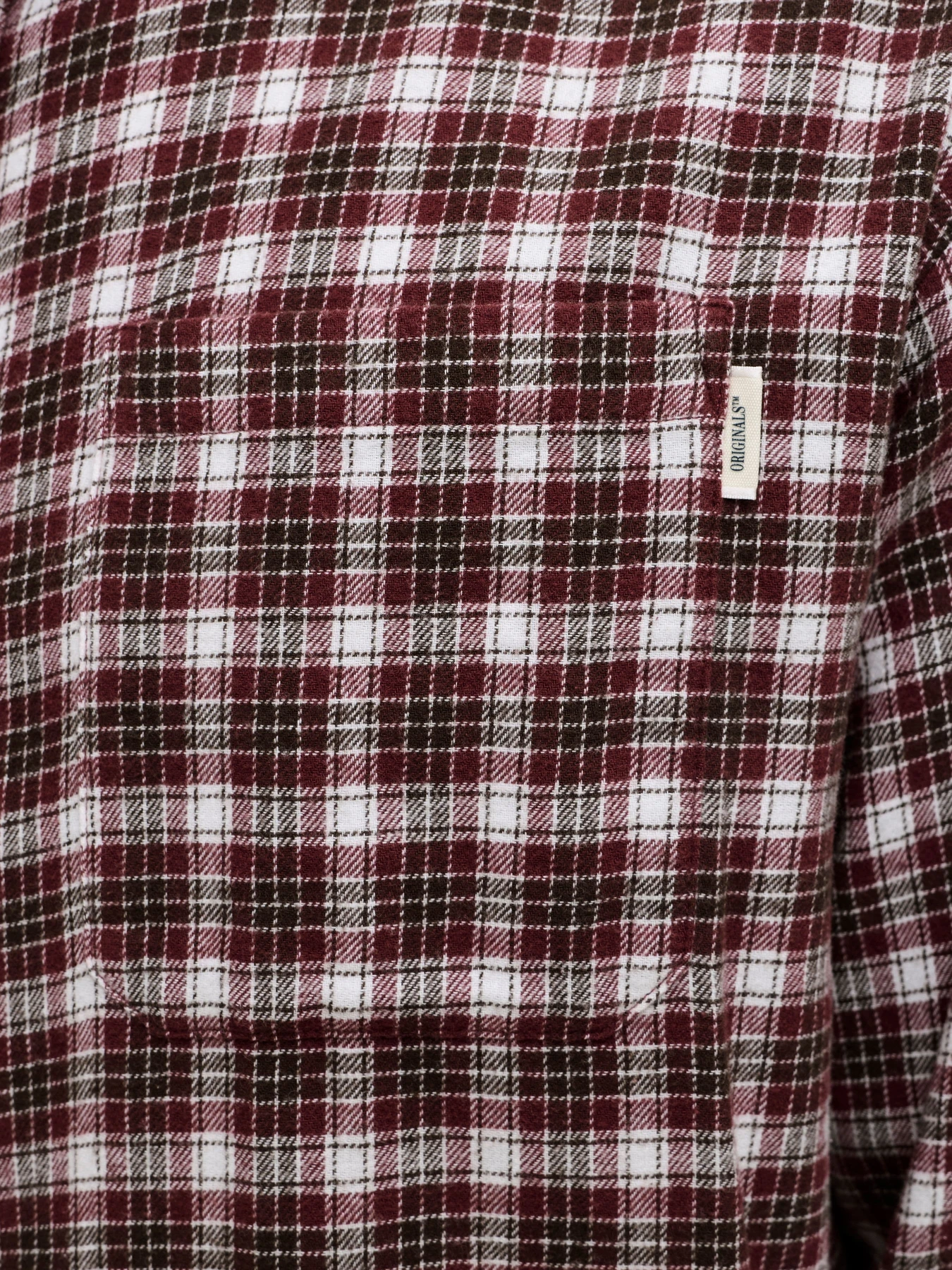Сорочки JACK & JONES FREDERIKSBERG FLANNEL SHIRT L/ модель 12301088_Chocolate Truffle CHECKS Фото
