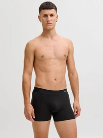 Нижнее белье JACK & JONES BASIC BAMBOO TRUNKS модель 12198852_Forest Night Black - Navy Фото