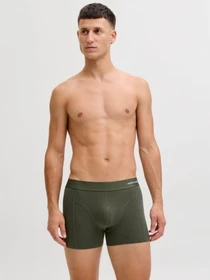 Нижнее белье JACK & JONES BASIC BAMBOO TRUNKS модель 12198852_Forest Night Black - Navy Фото