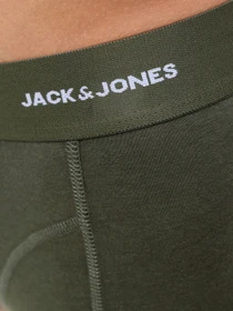 Нижнее белье JACK & JONES BASIC BAMBOO TRUNKS модель 12198852_Forest Night Black - Navy Фото