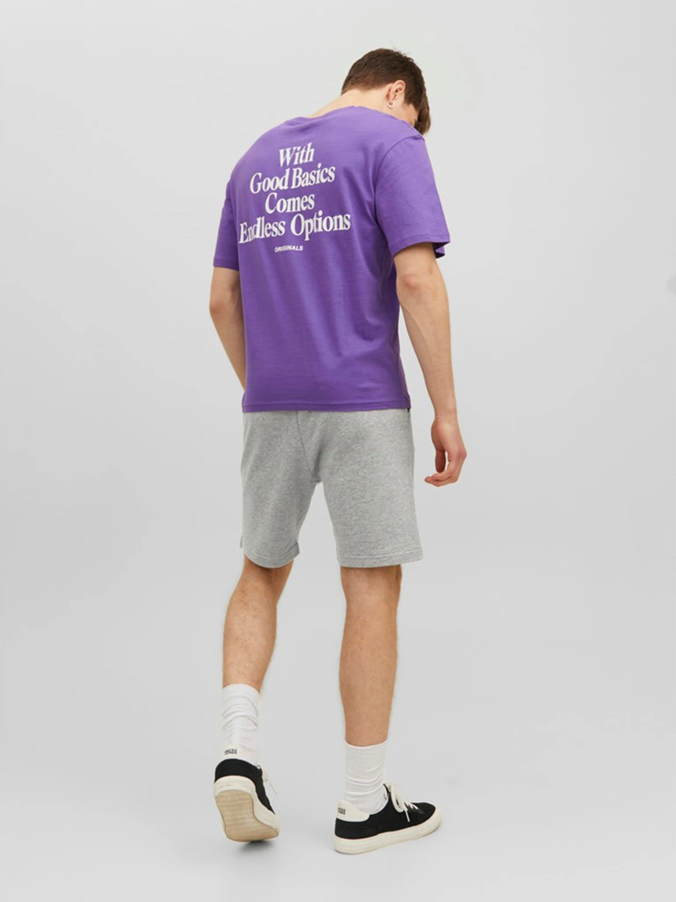Шорты JACK & JONES модель 12228647_Light Grey Melange Фото
