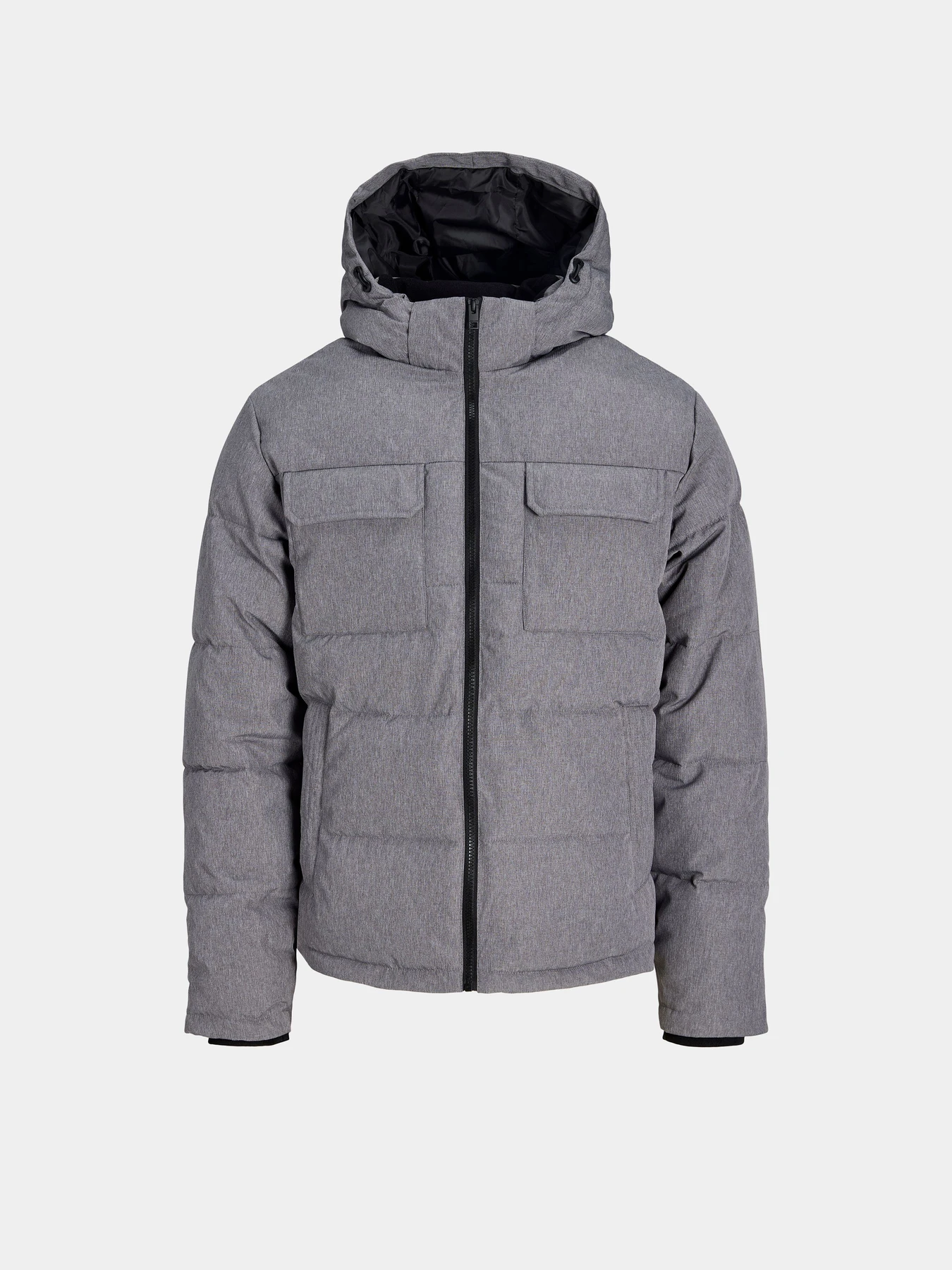 Куртки та дублянки JACK & JONES WILLIAM PUFFER JACKET модель 12298790_Light Grey Melange Фото