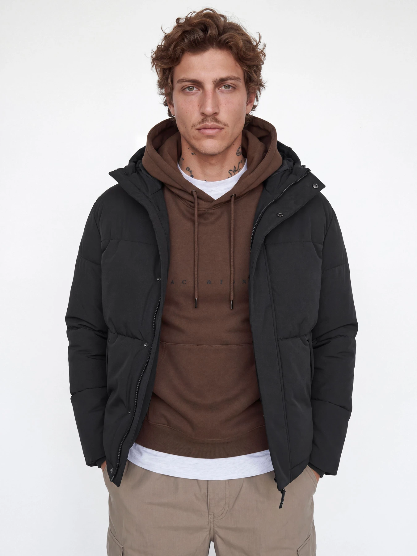 Куртки та дублянки JACK & JONES SOHO PUFFER HOOD модель 12298862_Black Куртки та дублянки JACK & JONES SOHO PUFFER HOOD модель 12298862_Black Фото