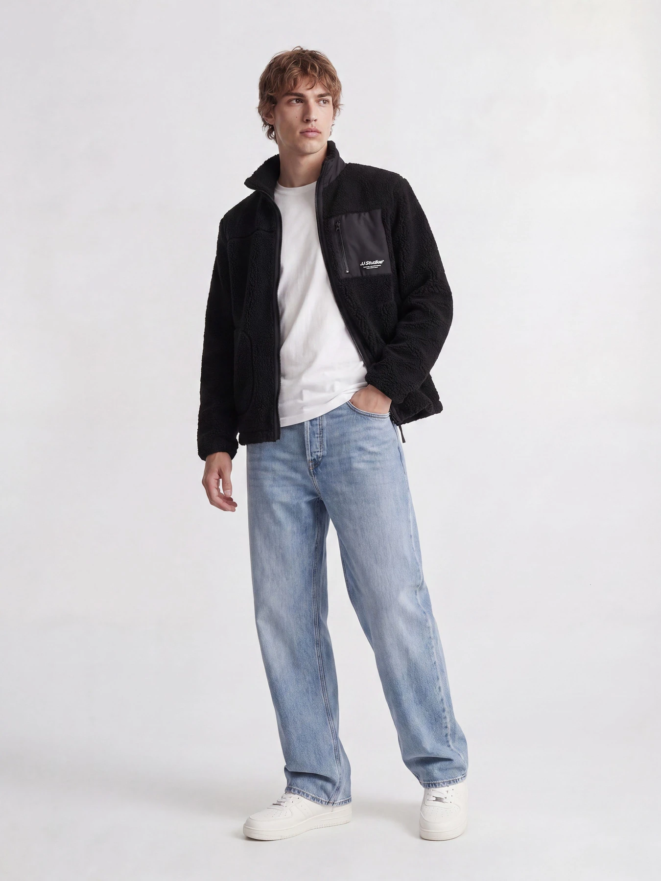 Куртки та дублянки JACK & JONES SOHO TEDDY JACKET модель 12299491_Black Куртки та дублянки JACK & JONES SOHO TEDDY JACKET модель 12299491_Black Фото