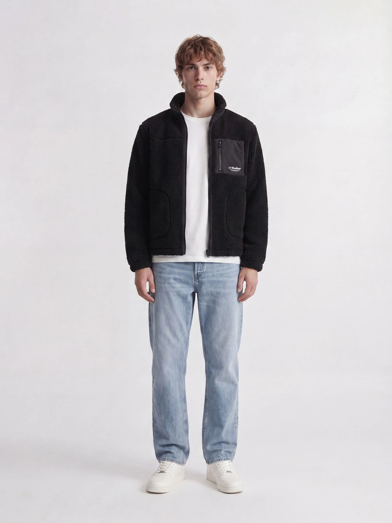 Куртки та дублянки JACK & JONES SOHO TEDDY JACKET модель 12299491_Black Куртки та дублянки JACK & JONES SOHO TEDDY JACKET модель 12299491_Black Фото