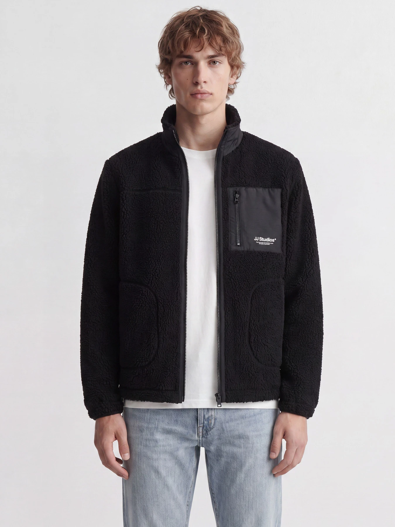 Куртки та дублянки JACK & JONES SOHO TEDDY JACKET модель 12299491_Black Куртки та дублянки JACK & JONES SOHO TEDDY JACKET модель 12299491_Black Фото