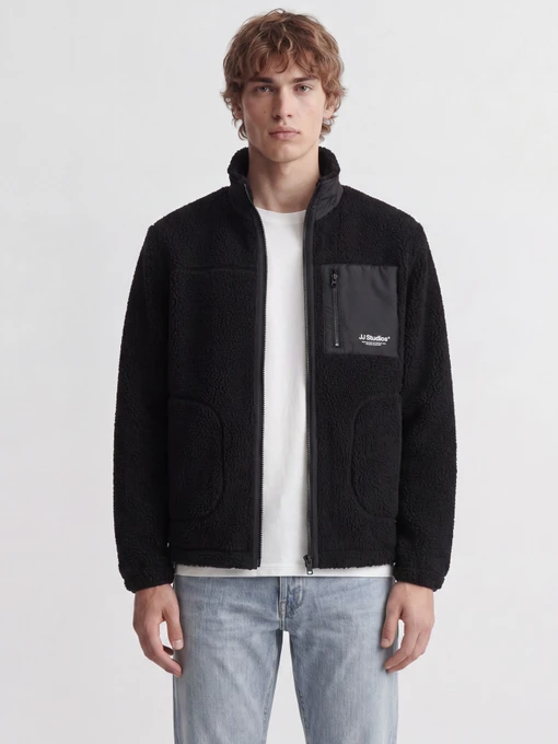 Куртки и дубленки JACK & JONES SOHO TEDDY JACKET модель 12299491_Black Фото