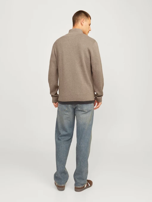 Бавовняний Чоловічий Светр JACK & JONES BLAMILANO STITCH KNIT HALF ZIP фото 2