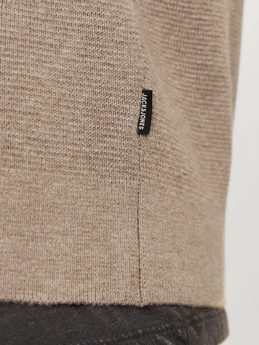 Бавовняний Чоловічий Светр JACK & JONES BLAMILANO STITCH KNIT HALF ZIP фото 3