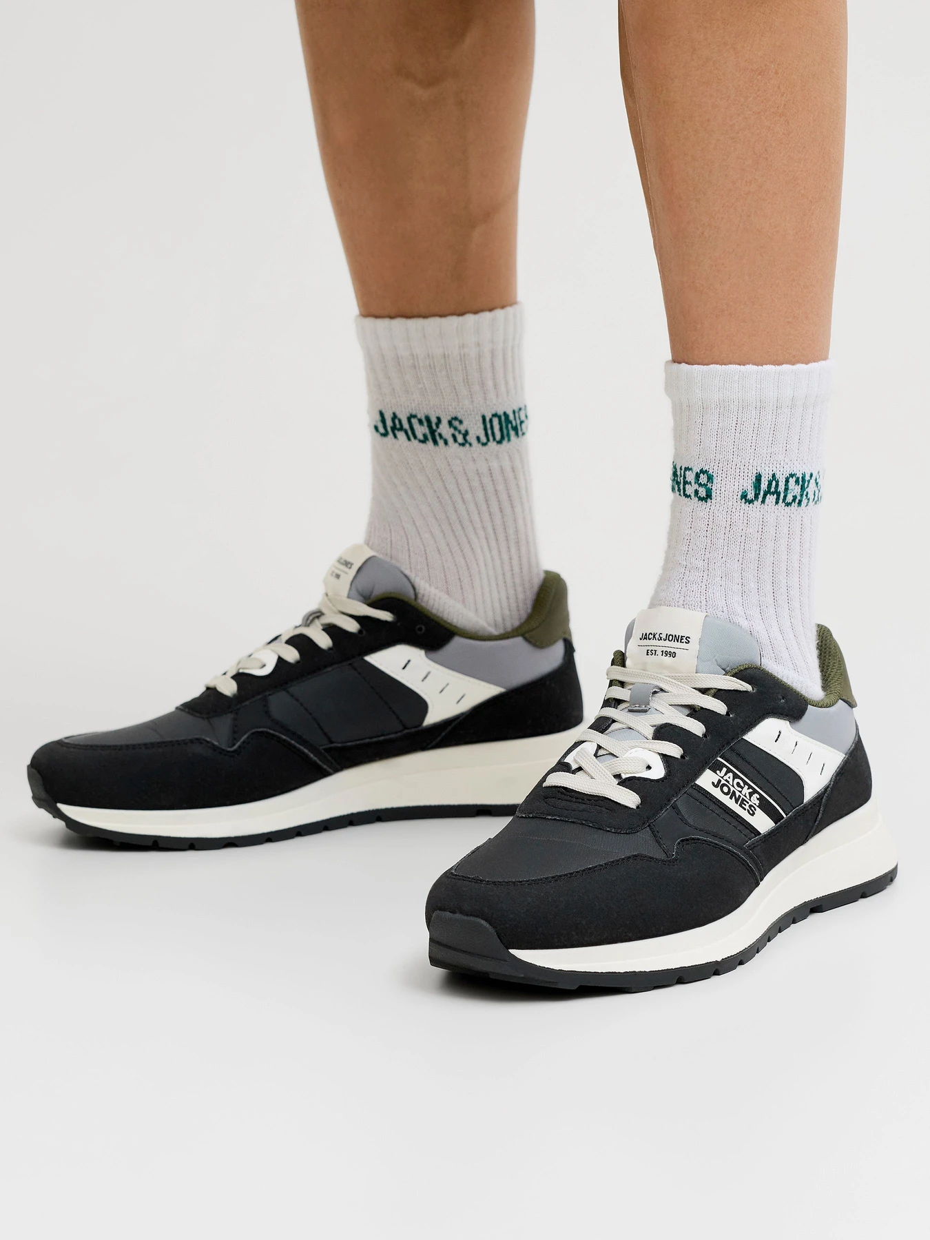 Кроссовки JACK & JONES WOSWALD TAPE COMBO SNEAKER модель 12291848_Anthracite Фото
