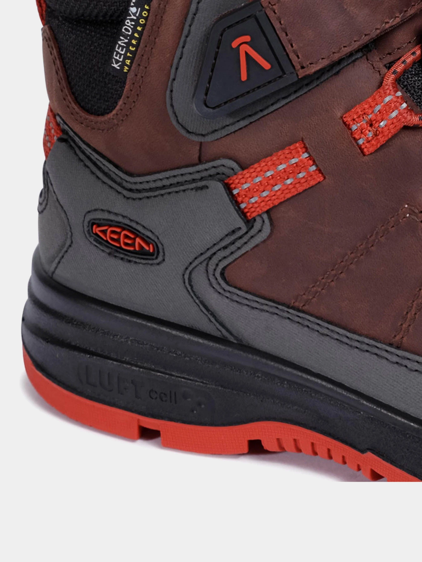 Черевики та чоботи Keen Redwood Mid Wp модель 1023888 Коричневий, червоний, чорни Черевики та чоботи Keen Redwood Mid Wp модель 1023888 Коричневий, червоний, чорни Фото