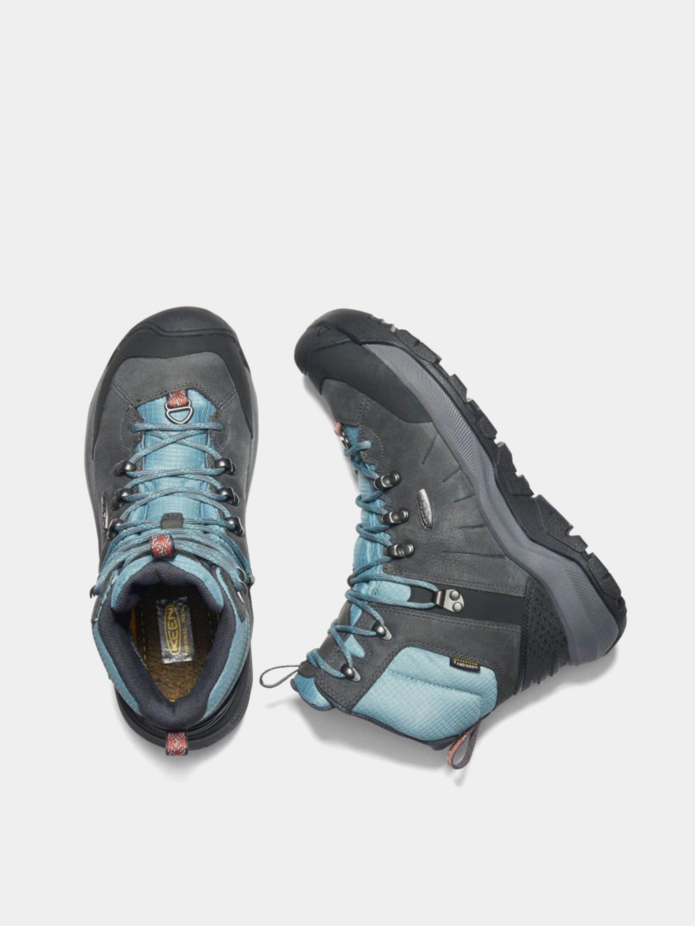 Ботинки и сапоги Keen Revel IV Mid Polar модель 1023629 Сірий, бірюзовий Ботинки и сапоги Keen Revel IV Mid Polar модель 1023629 Сірий, бірюзовий Фото