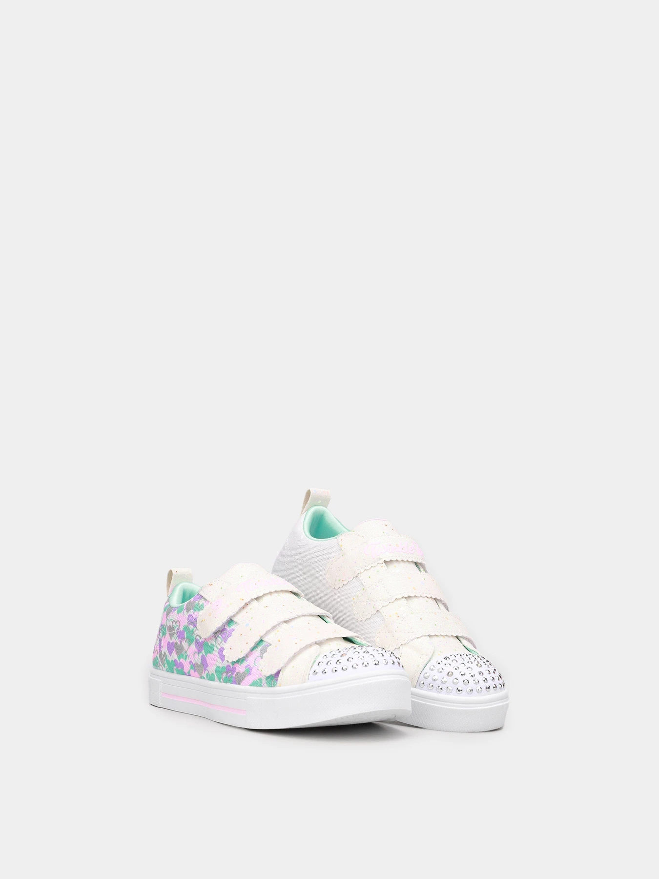 Кеды Skechers Twinkle Toes: Twinkle Sparks -Shining Hearts модель 314798L WMLT Кеды Skechers Twinkle Toes: Twinkle Sparks -Shining Hearts модель 314798L WMLT Фото