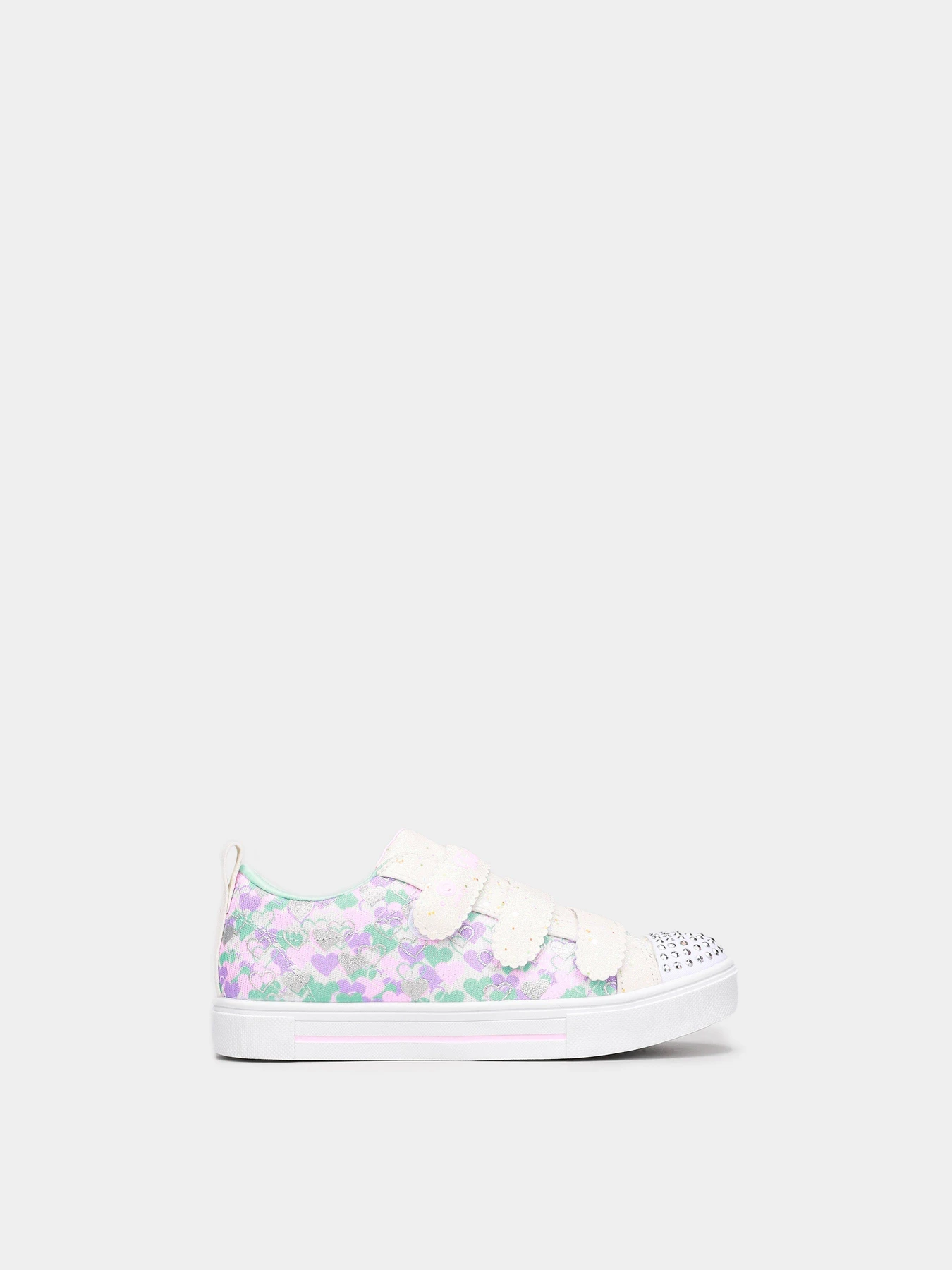 Кеды Skechers Twinkle Toes: Twinkle Sparks -Shining Hearts модель 314798L WMLT Кеды Skechers Twinkle Toes: Twinkle Sparks -Shining Hearts модель 314798L WMLT Фото