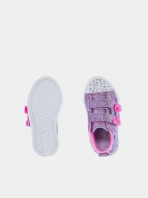 Кеды Skechers Twinkle Toes Lighted - Twinkle Sparks and Hearts модель 314799N PRMT Фото