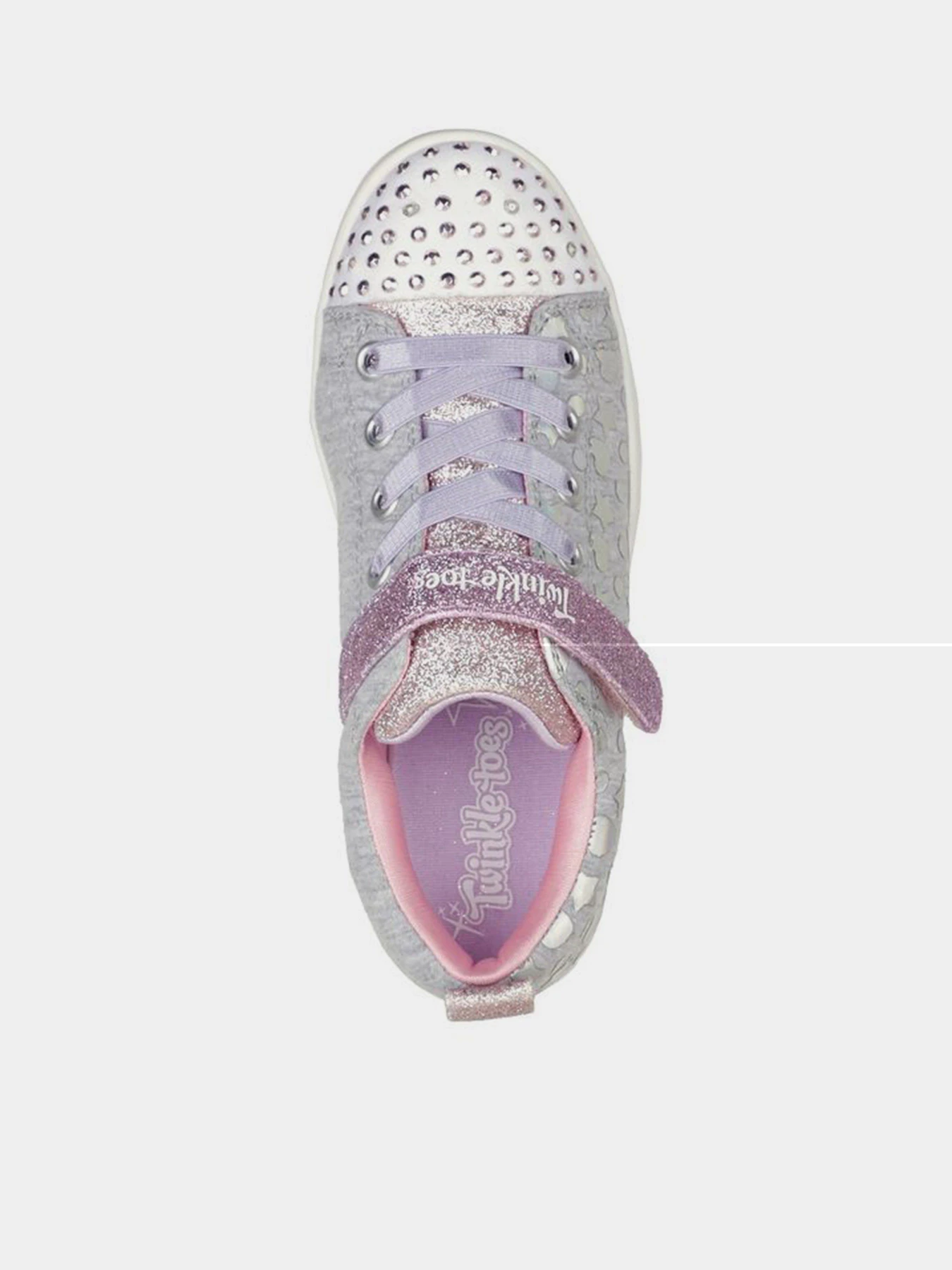 Кеды Skechers TWINKLE TOES: SPARKLE RAYZ - HEATHER & SHINE модель 314846L GYMT Фото