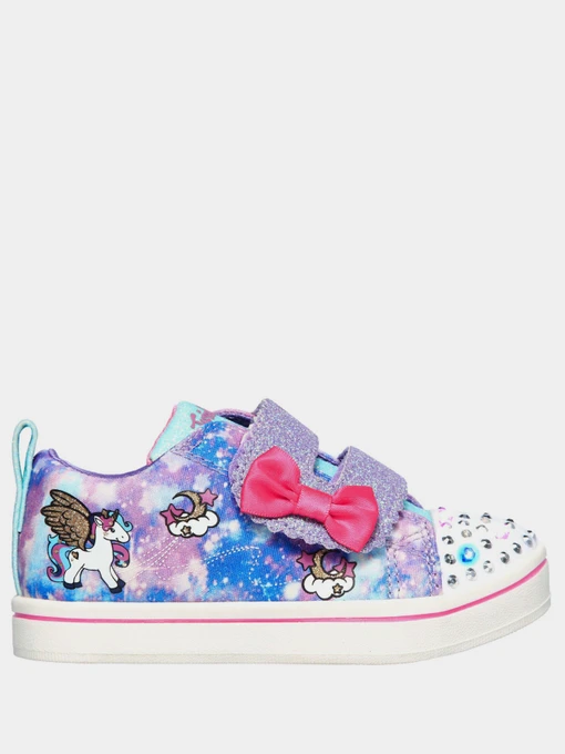Кеды Skechers Twinkle Toes: Sparkle Rayz - Unicorn Moondus модель 314844N PRMT Фото