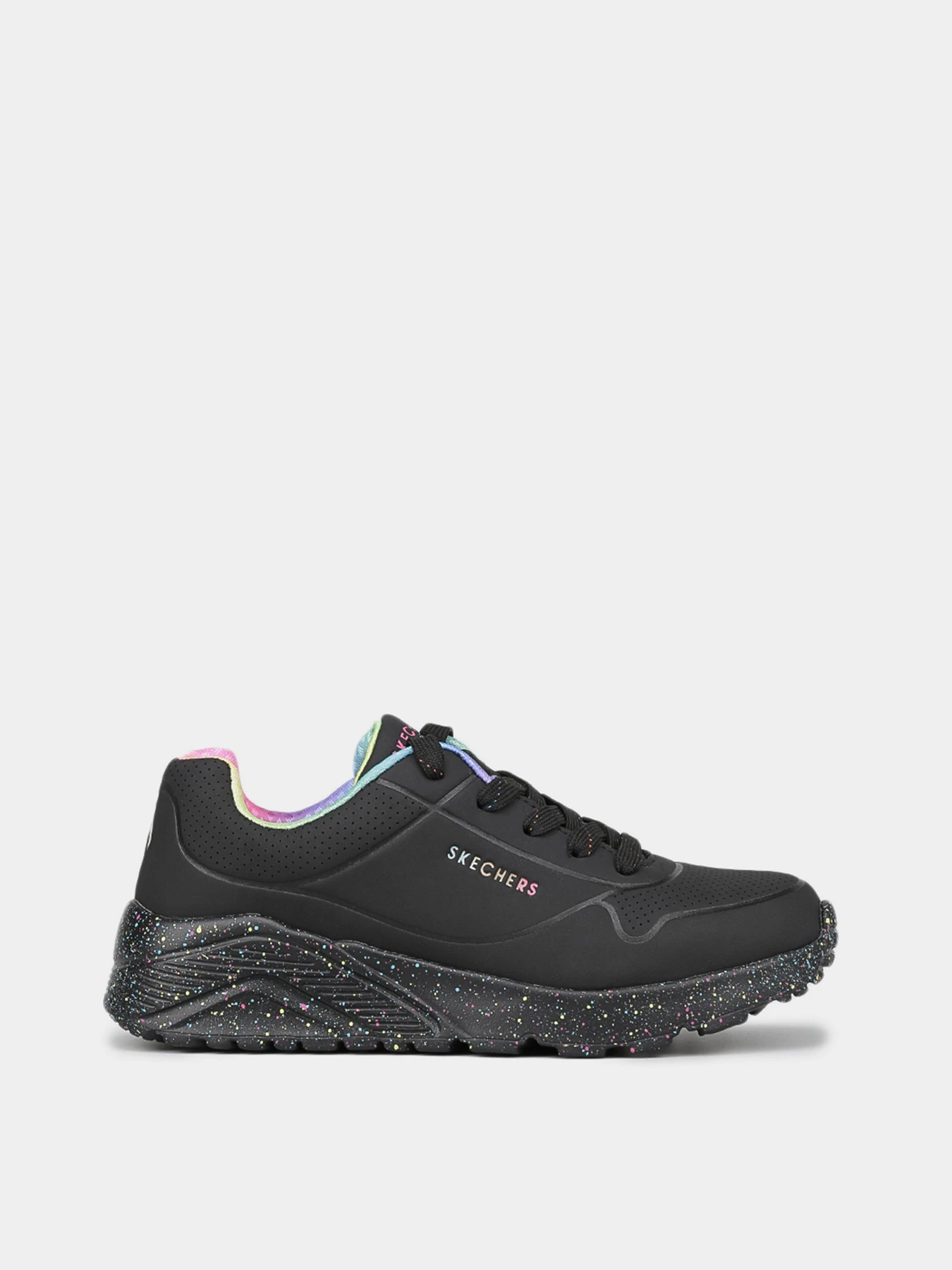 Кросівки Skechers Uno Lite - Rainbow Speck модель 310456L BKMT Кросівки Skechers Uno Lite - Rainbow Speck модель 310456L BKMT Фото