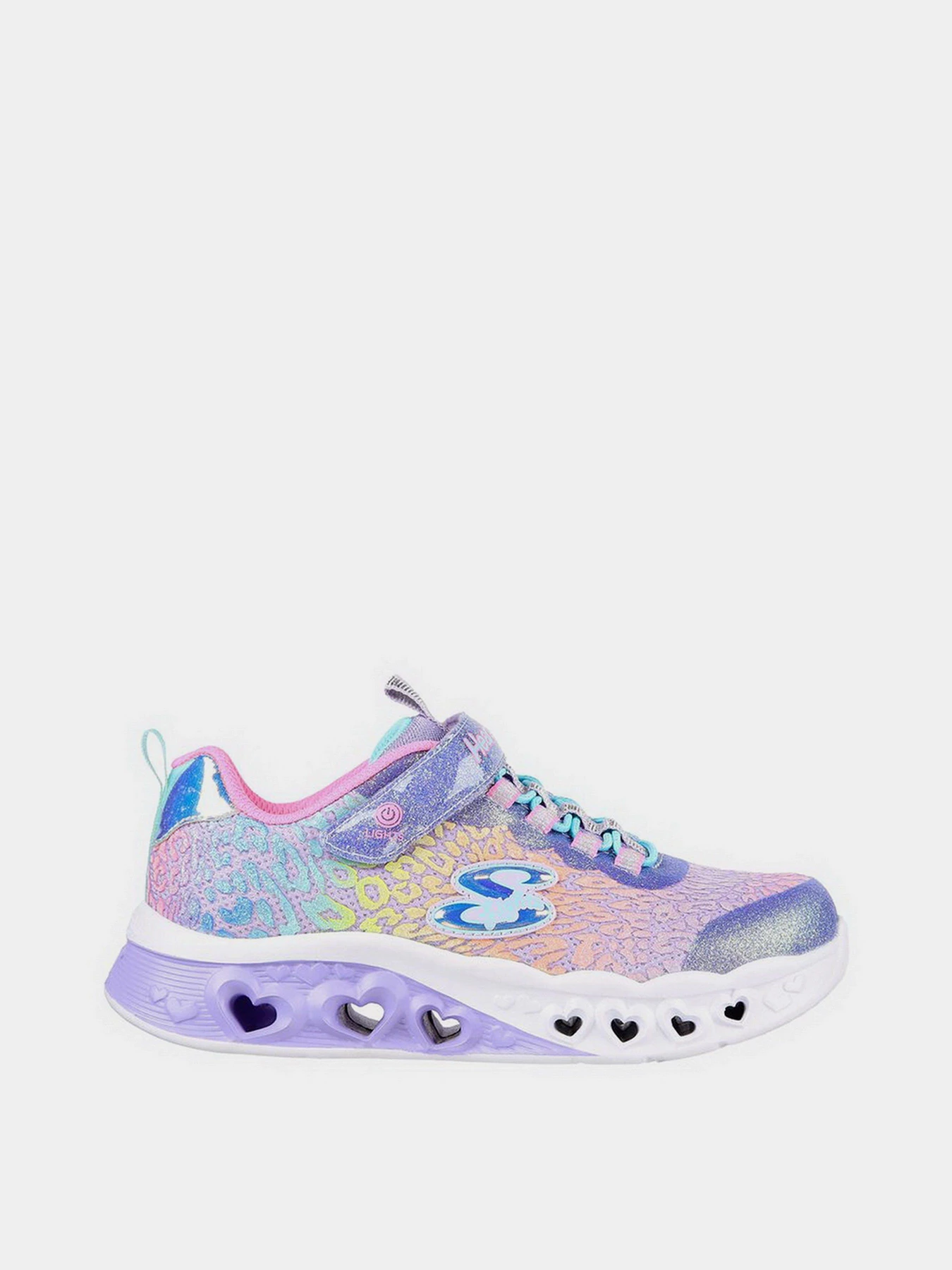 Кроссовки Skechers Flutter Heart Lights - Loves Wild модель 302314L LVMT Кроссовки Skechers Flutter Heart Lights - Loves Wild модель 302314L LVMT Фото