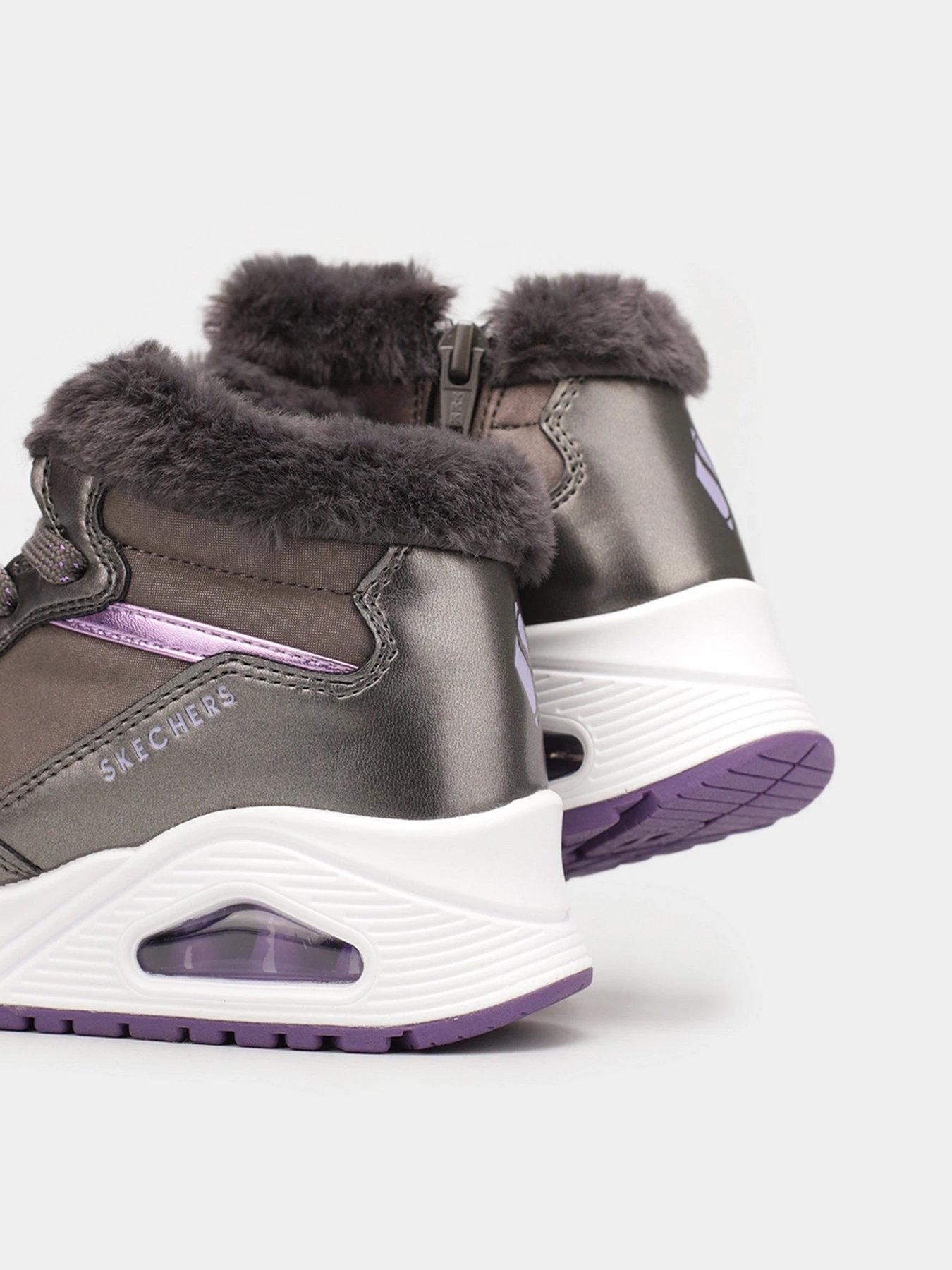 Ботинки и сапоги Skechers UNO - COZY ON AIR модель 310518L GUN Ботинки и сапоги Skechers UNO - COZY ON AIR модель 310518L GUN Фото
