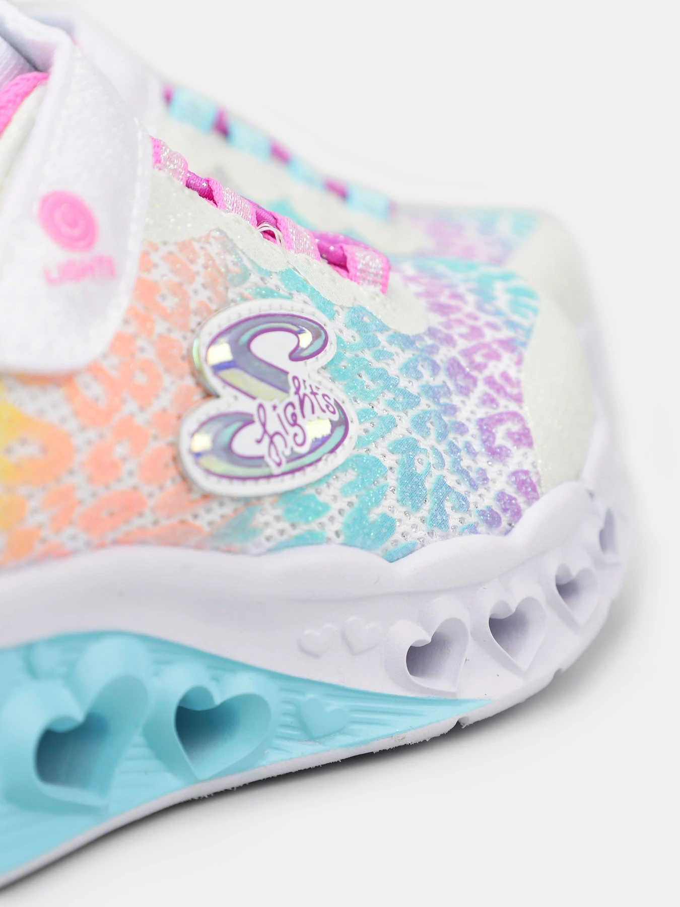 Кроссовки Skechers Flutter Heart Lights - Loves Wild модель 302314L WMLT Кроссовки Skechers Flutter Heart Lights - Loves Wild модель 302314L WMLT Фото