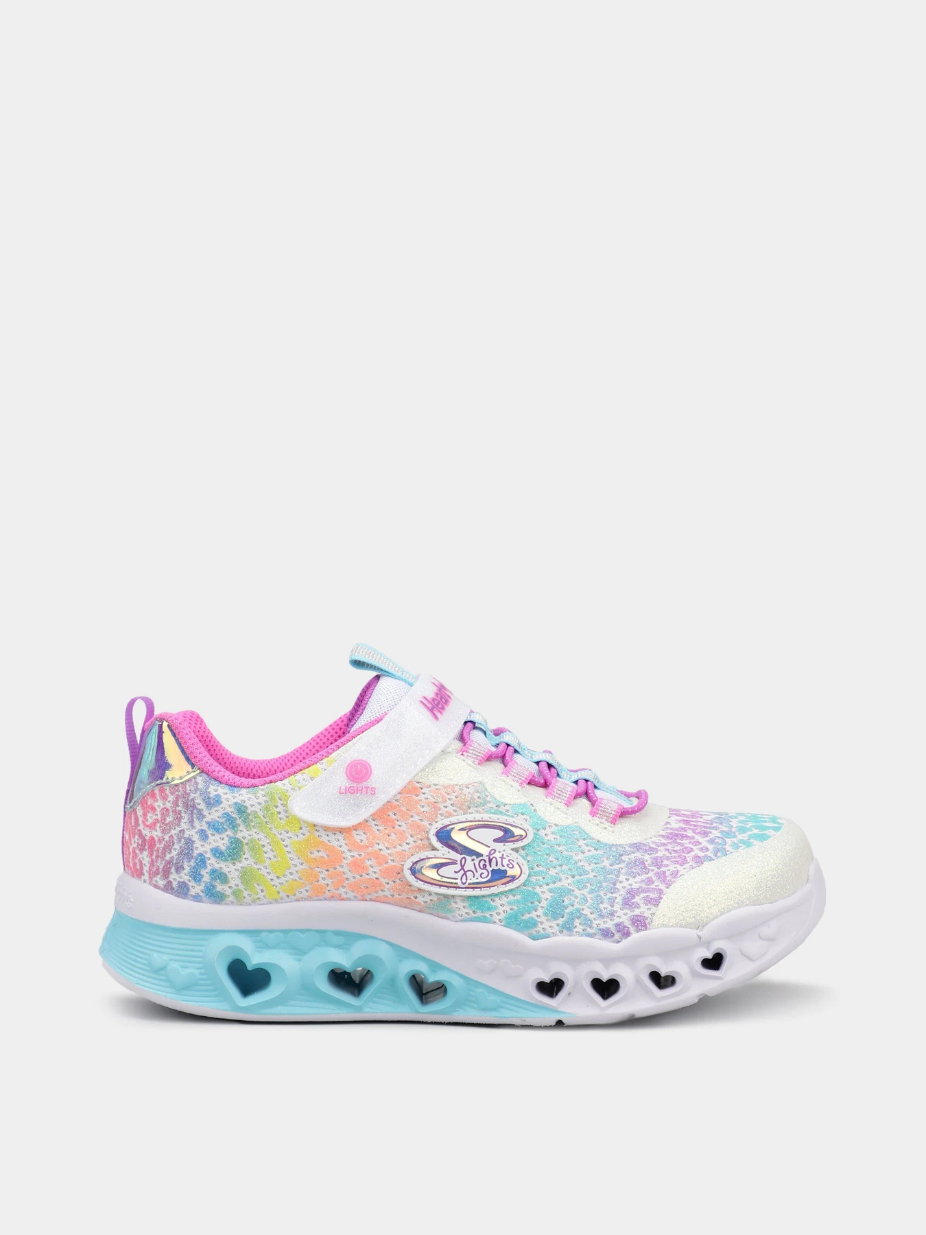 Кроссовки Skechers Flutter Heart Lights - Loves Wild модель 302314L WMLT Кроссовки Skechers Flutter Heart Lights - Loves Wild модель 302314L WMLT Фото