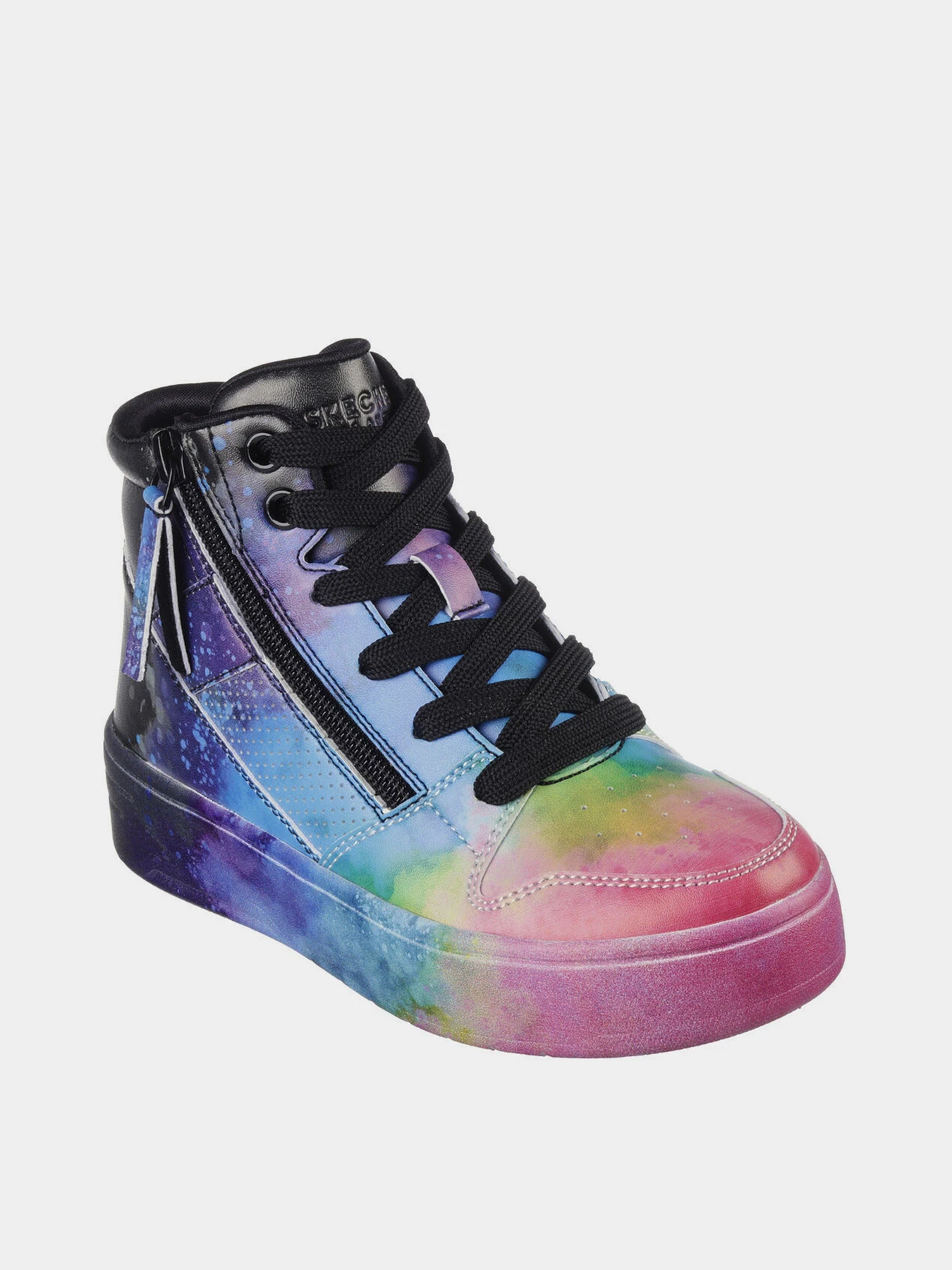 Кеды Skechers Skechers Court High - Electric Splash модель 310195L BKMT Кеды Skechers Skechers Court High - Electric Splash модель 310195L BKMT Фото