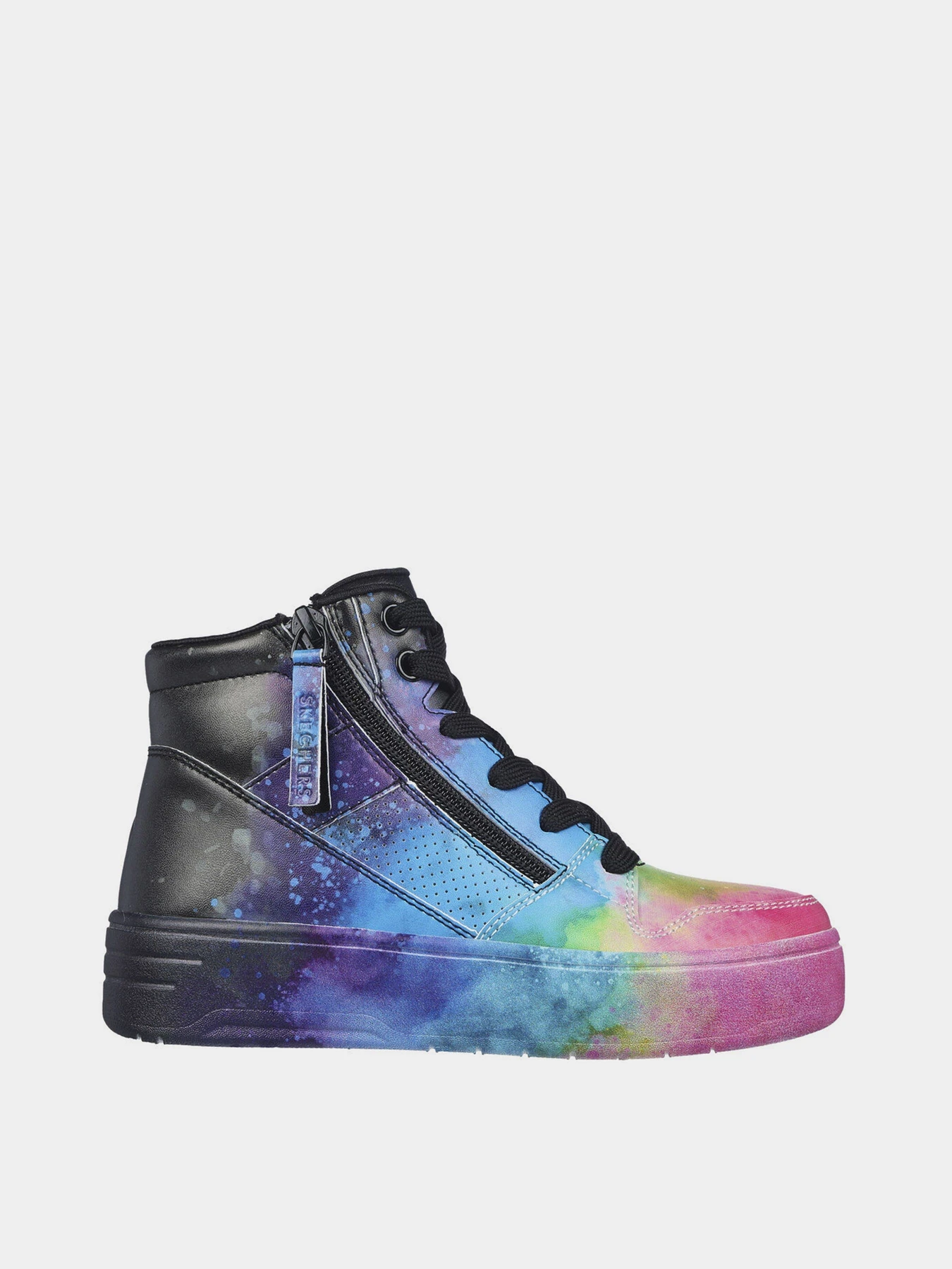 Кеды Skechers Skechers Court High - Electric Splash модель 310195L BKMT Кеды Skechers Skechers Court High - Electric Splash модель 310195L BKMT Фото