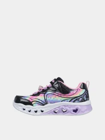 Кросівки Skechers Flutter Heart Lights - Groovy Swirl модель 303253L BKPK Фото