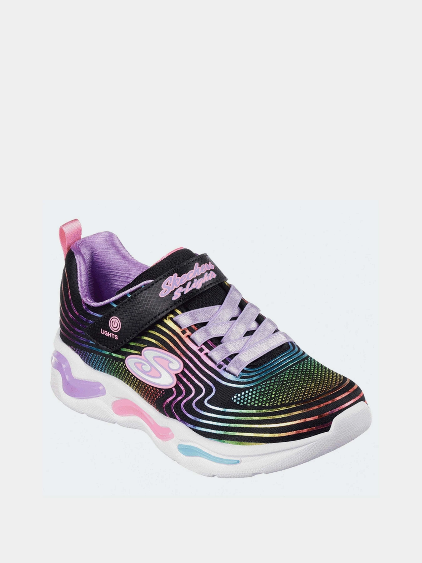 Кроссовки Skechers S Lights: Wavy Beams модель 302338L BKMT Кроссовки Skechers S Lights: Wavy Beams модель 302338L BKMT Фото