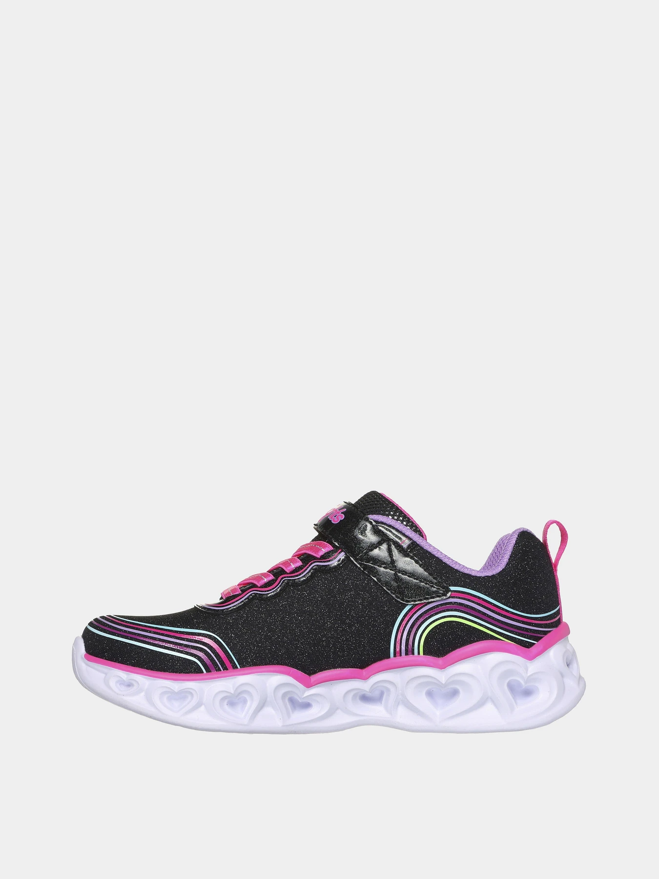 Кроссовки Skechers Heart Lights - Retro Hearts модель 302689L BKMT Кроссовки Skechers Heart Lights - Retro Hearts модель 302689L BKMT Фото