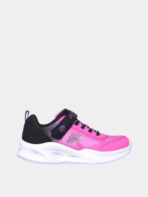 Кроссовки Skechers S-Lights: Sola Glow - Ombre Deluxe модель 303714L BKHP Фото