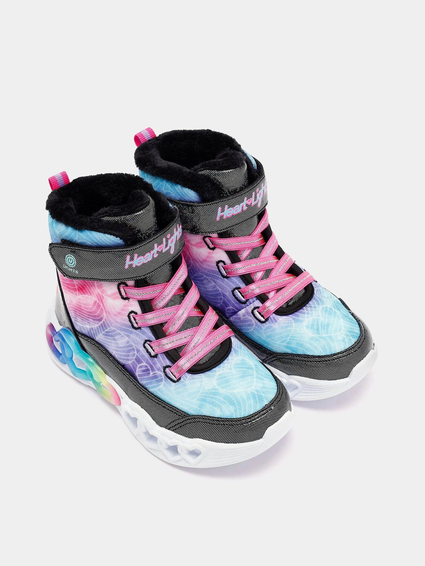 Ботинки и сапоги Skechers Infinite Heart Lights - Lovin Hearts модель 303054L BKMT Ботинки и сапоги Skechers Infinite Heart Lights - Lovin Hearts модель 303054L BKMT Фото