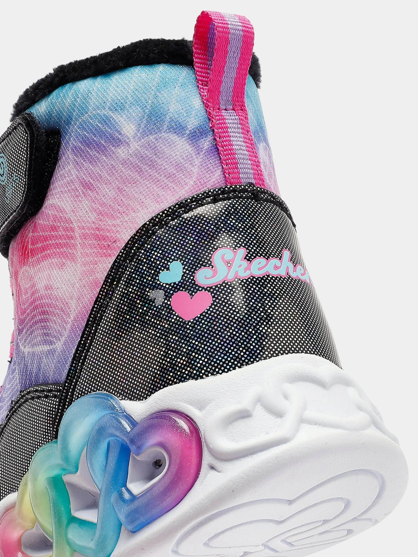 Ботинки и сапоги Skechers Infinite Heart Lights - Lovin Hearts модель 303054L BKMT Ботинки и сапоги Skechers Infinite Heart Lights - Lovin Hearts модель 303054L BKMT Фото