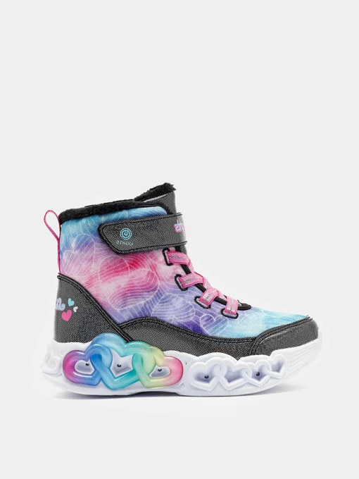 Черевики та чоботи Skechers Infinite Heart Lights - Lovin Hearts модель 303054L BKMT Фото