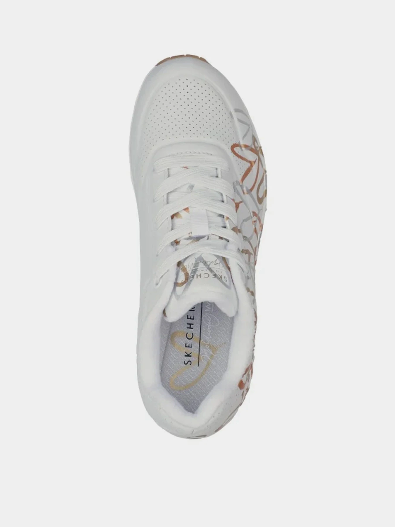 Кроссовки Skechers x JGoldcrown: Uno Lite - Metallic Love модель 314067L WTGD Кроссовки Skechers x JGoldcrown: Uno Lite - Metallic Love модель 314067L WTGD Фото