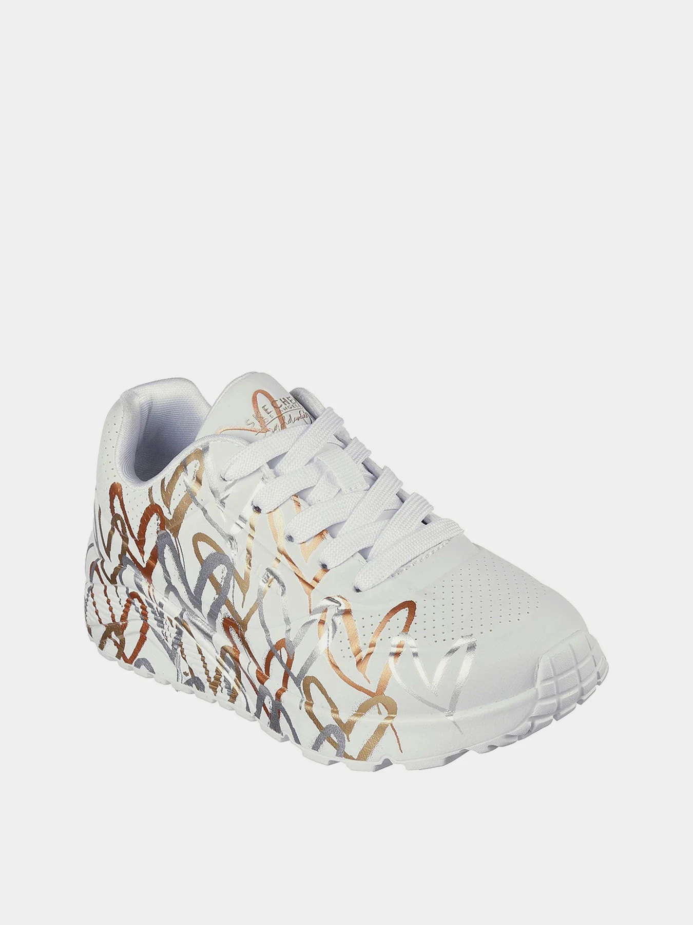 Кроссовки Skechers x JGoldcrown: Uno Lite - Metallic Love модель 314067L WTGD Кроссовки Skechers x JGoldcrown: Uno Lite - Metallic Love модель 314067L WTGD Фото