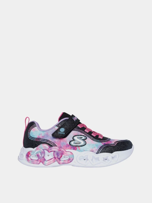 Кроссовки Skechers Infinite Heart Lights - Color Lovin модель 303753L BKMT Фото