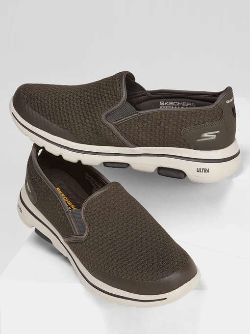 Слипоны и мокасины Skechers GoWalk 5 - Apprize модель 55510EWW OLV Фото