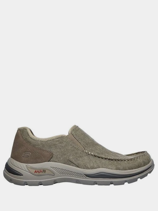 Слипоны и мокасины Skechers Arch Fit Motley Rolens модель 204178 TAN Фото