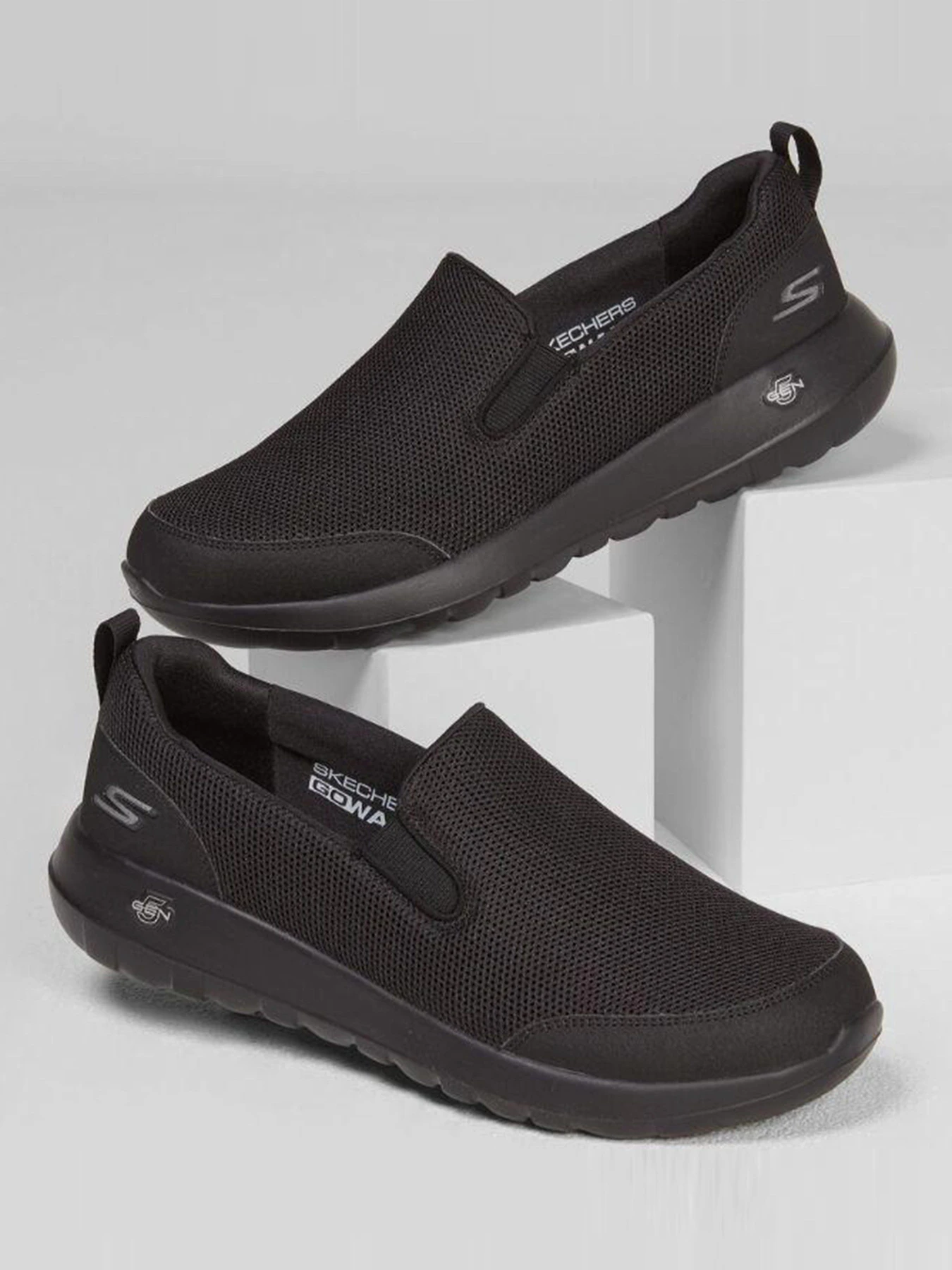 Слипоны и мокасины Skechers GOwalk Max - Clinched модель 216010 BBK Фото