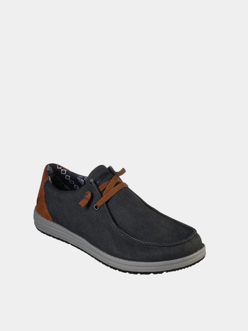 Слипоны и мокасины Skechers Relaxed Fit: Melson - Parlen модель 210139 BLK Фото