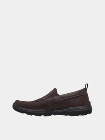 Слипоны и мокасины Skechers Relaxed Fit: Harper – Forde модель 64858 DKBR Фото
