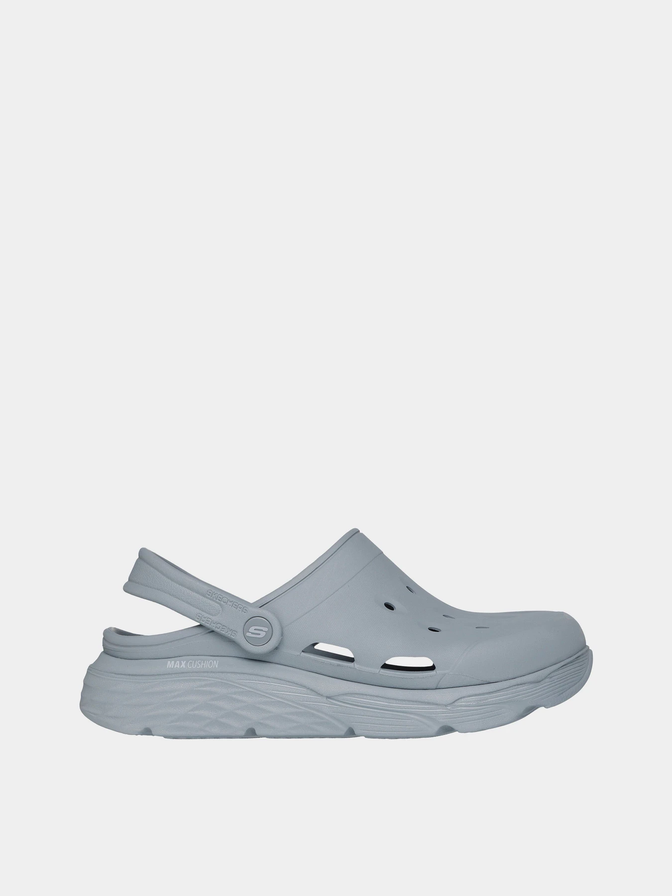 Шлёпанцы Skechers MAX CUSHIONING FOAMIES модель 243277 GRY Фото
