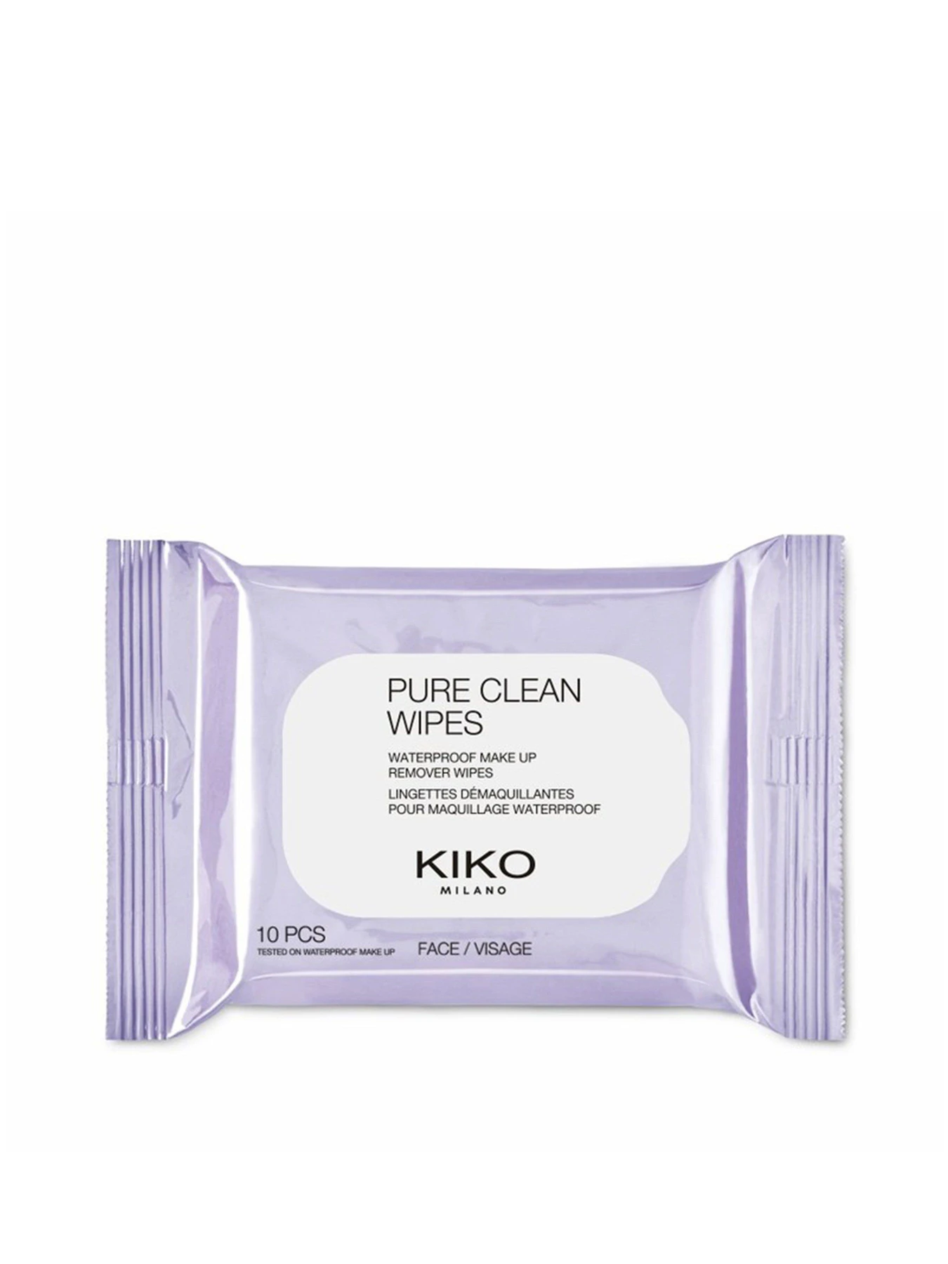 Салфетки для умывани 10 шт Pure Clean Wipes Waterproof Make Up Remover KIKO MILANO модель KS0200503300044 Фото