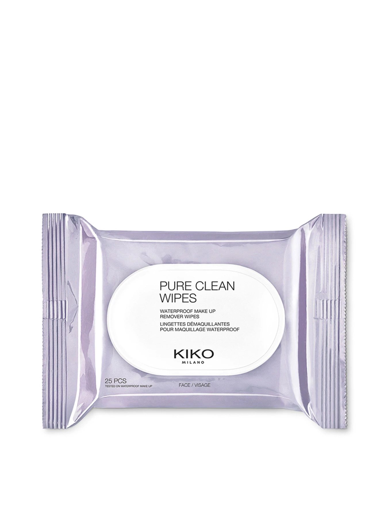Салфетки для умывани 25 шт Pure Clean Wipes Waterproof Make Up Remover KIKO MILANO модель KS0200503400044 Фото
