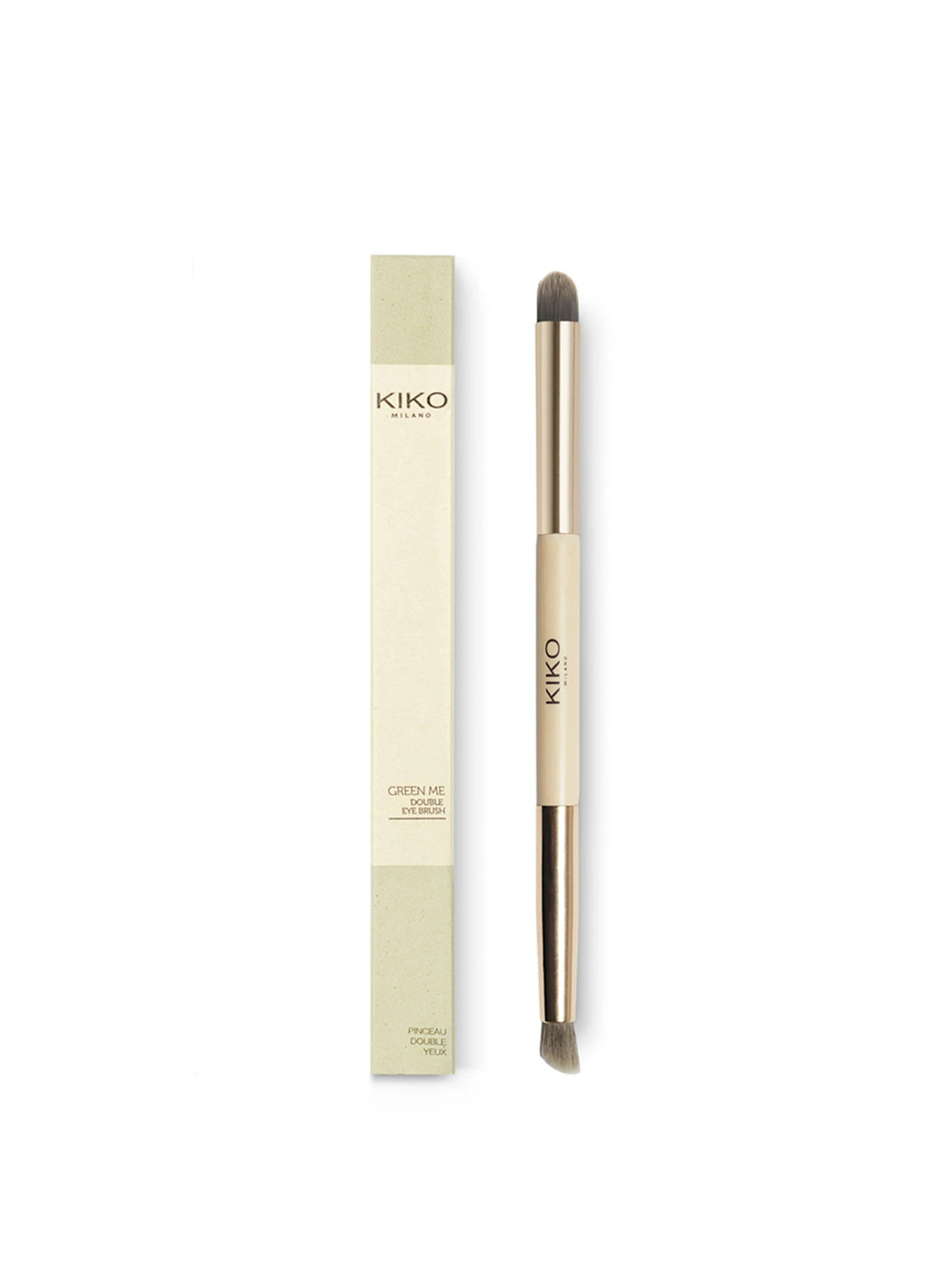 Двойная кисть для глаз GREEN ME KIKO MILANO модель KA120102012001A Двойная кисть для глаз GREEN ME KIKO MILANO модель KA120102012001A Фото